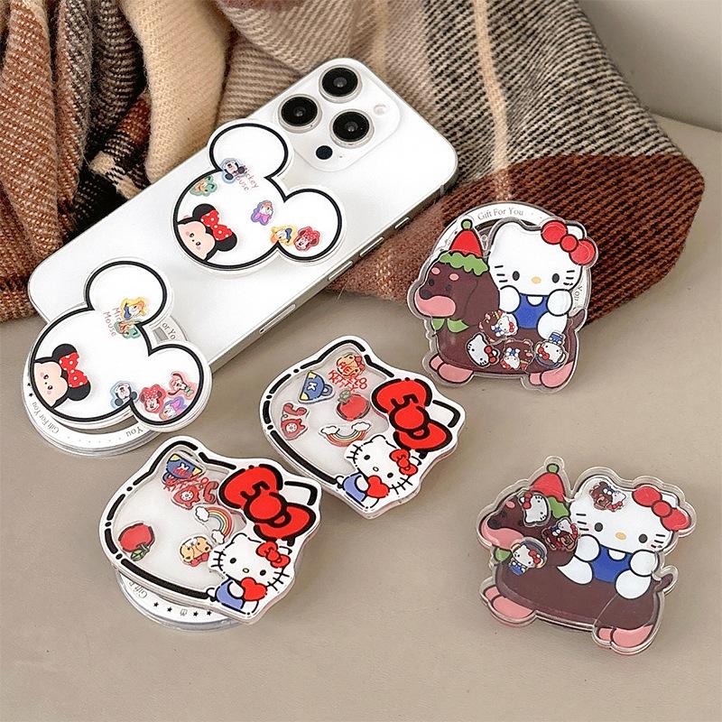 Korean Light Luxury Temperament Kt Rocking Music Simple And Small Magnetic Attraction Personality Cute Mobile Phone Holder Desktop Lazy Airbag