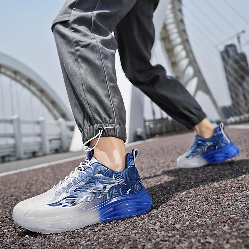 High Quality Men's Casual Sneakers Outdoor Breathable Running Shoes Cushioning Non-slip Sport Shoes Athletic Training Footwear