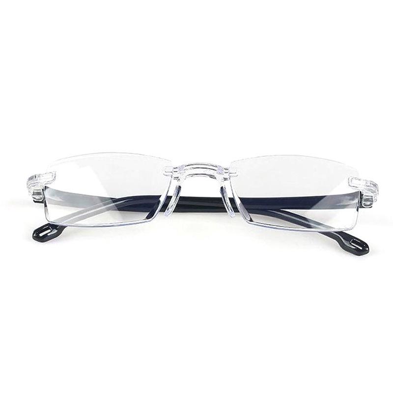 Stall Glasses Supply Frameless Trimmed Reading Glasses Anti-Blue Integrated Lenses Presbyopia Frames