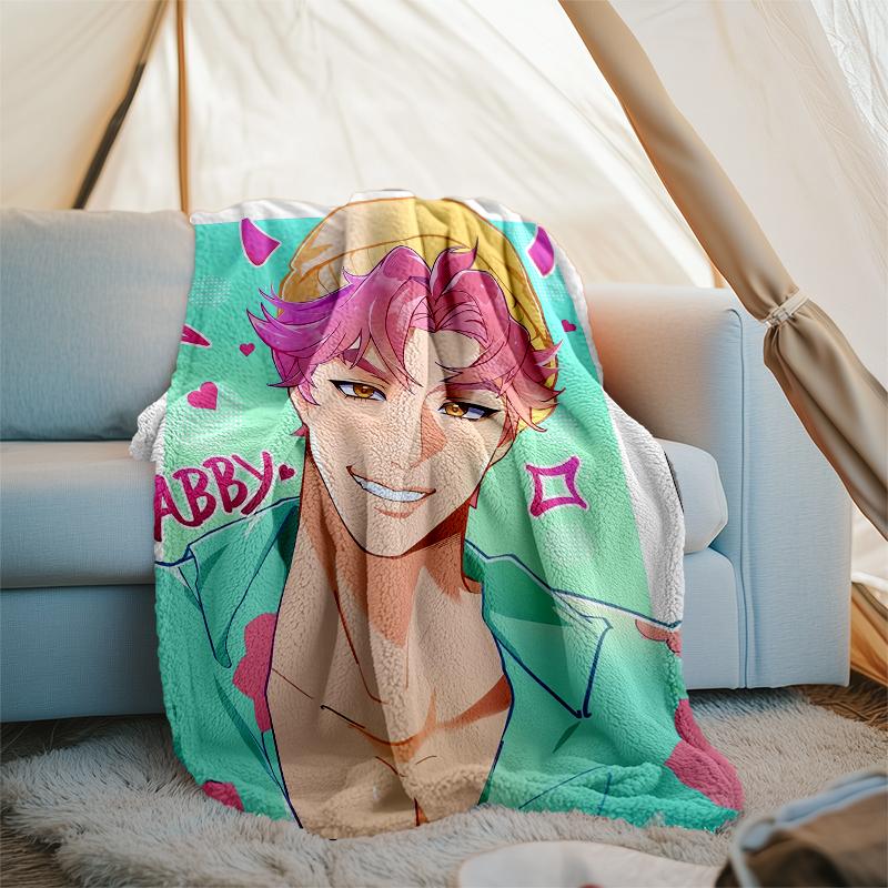 Saja Boys Theme Printed Blanket - Perfect for Couch, Bed, Travel & Outdoor Use | Machine Washable, Cozy & Durable.