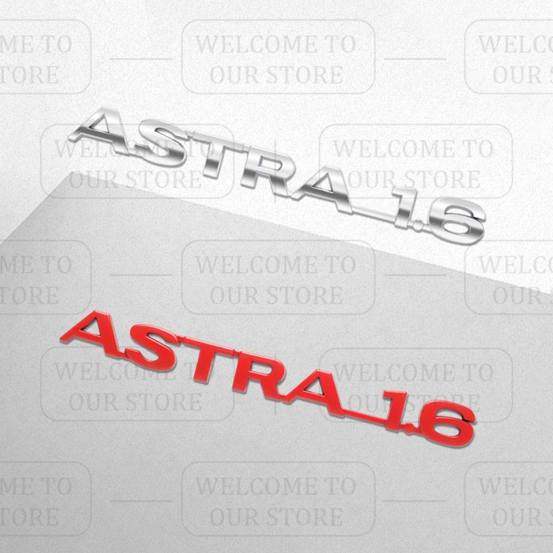 3D-Aufkleber Metall ASTRA 1.6 Emblem Kofferraum Karosserie Zeichen Aufkleber Styling Für Vauxhall VXR Opel Adam Meriva Insignia Mokka Zafira