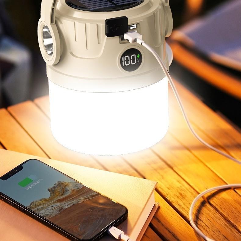 Led Camping Lantern With Usb Rechargeable Battery For Emergency Outdoor And Home Use