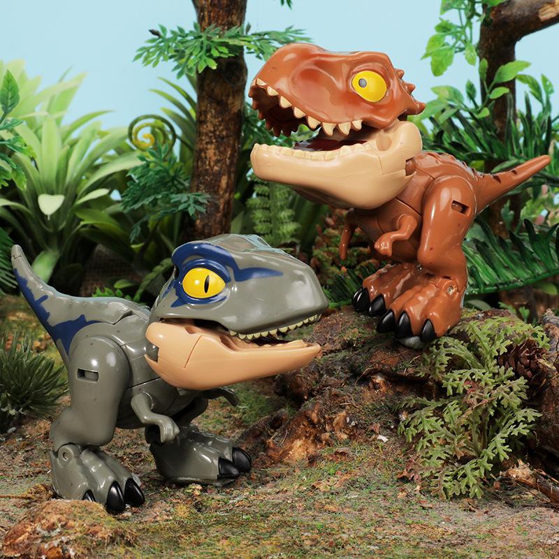 Biting Finger Dinosaur Deformation Toy Tyrannosaurus Rex Dinosaur Egg Boy Simulation Little Boy Children'S Gift