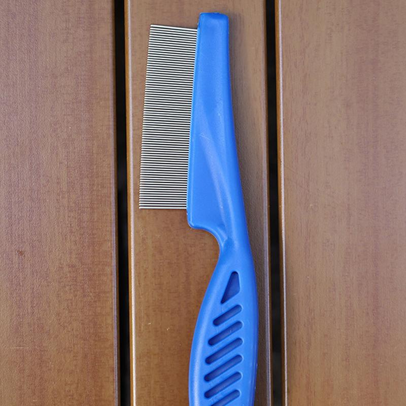 6Pcs/set Pet Flea Comb Stainless Steel Head Lice Comb Fine Tooth Dogs Cats Grooming Combs Dematting Tool Pet Dandruff Combs