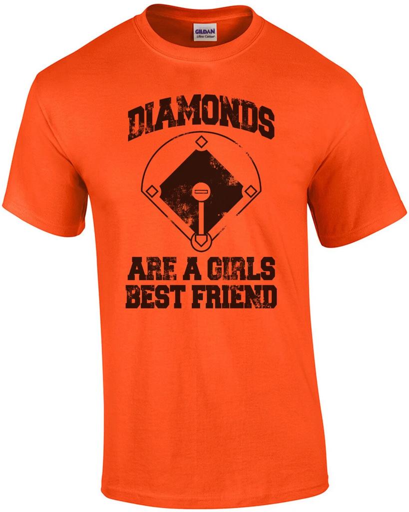 Diamonds Are A Girls Best Friend Baseball T-Shirt
