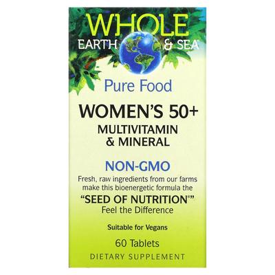 Whole Earth & Sea, Multivitamins & Minerals for Women Over 50, 60 Tablets