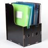 Magazine Book File Stand   File Sorter   Desk Storage Box  Black