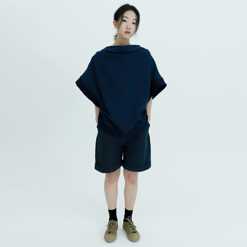 Wimzi Mind Wave Cowl Sweatshirt_Navy