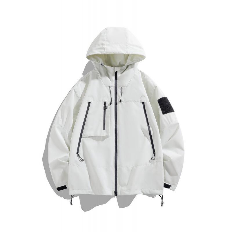 

Spring and Autumn New Jacket Outdoor Waterproof Waterproof Autumn Jacket S белый