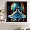 5D DIY Diamond Painting Decorative Princess Swings Full Round Drill Scenery Diamond Embroidery Cross Stitch Kits Home Decor Gift