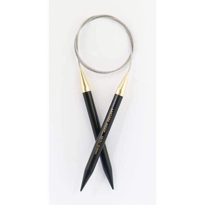 Aiguilles circulaires Fixes en ébène KnitPro 80cm 10mm - 350094