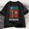 Sir Racha Rolig Meme Chili Sås T-shirt Humor Herrar Damer Kläder Vardaglig Bomull Kortärmad T-shirts Mode Vintage T-shirts