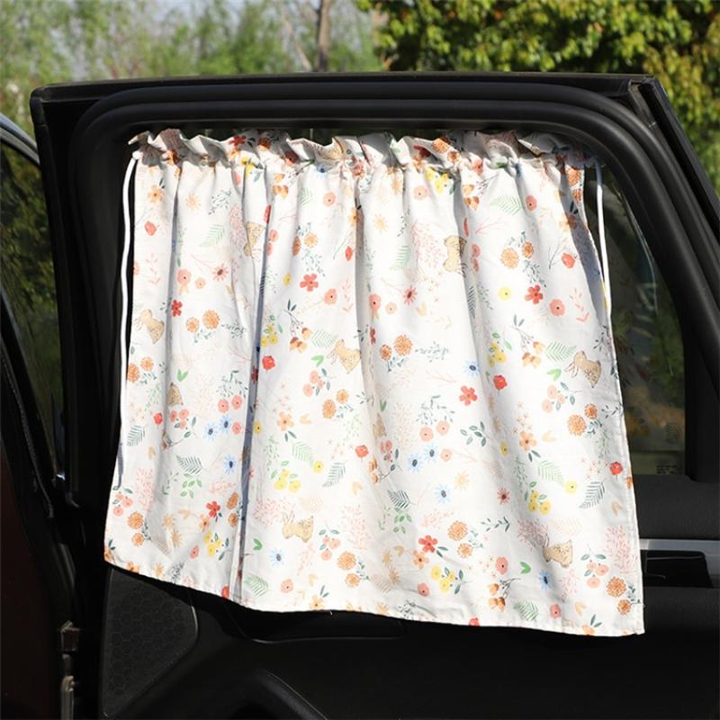 Suction Cup Curtain In The Car Window Sunshade Cover Cartoon Universal Side Window Sunshade Uv Protection For Kid Baby Children