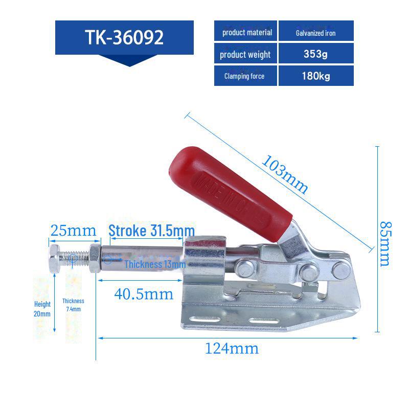 304 Stainless Steel Push-Pull Quick Clamp Chuck for Welding & Woodworking - Model 36020, Free Shipping