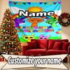 Custom Name Personalized Sprunki Game Print Tapestry, Wall Art Decor, Bedroom, Dorm, Apartment, LivingRoom, Party Backdrop, Gift for Birthday