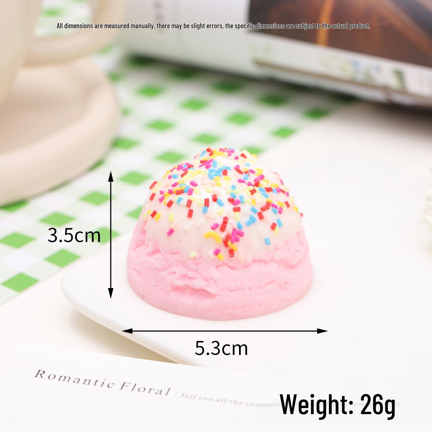 

Simulation Jam Ice Cream Ball Model for Shop Display and Photography Props