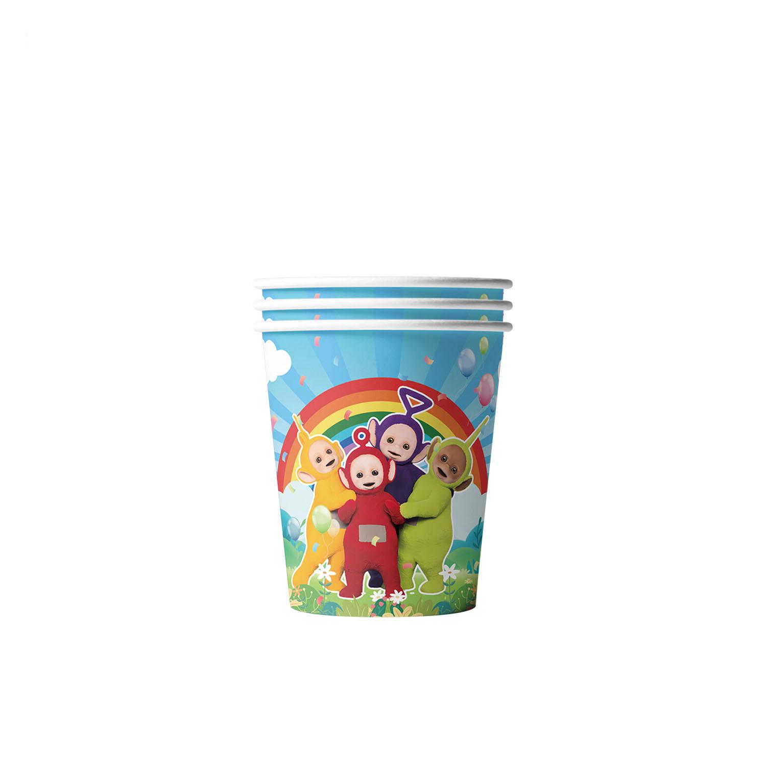 Teletubbies Birthday Party Disposable Tableware Set: Plates, Cups, Napkins - Girl s Party Decorations