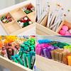 Paint Brush Storage Case Smooth Edge Burr Free Large Capacity Multiple Compartments Rectangular