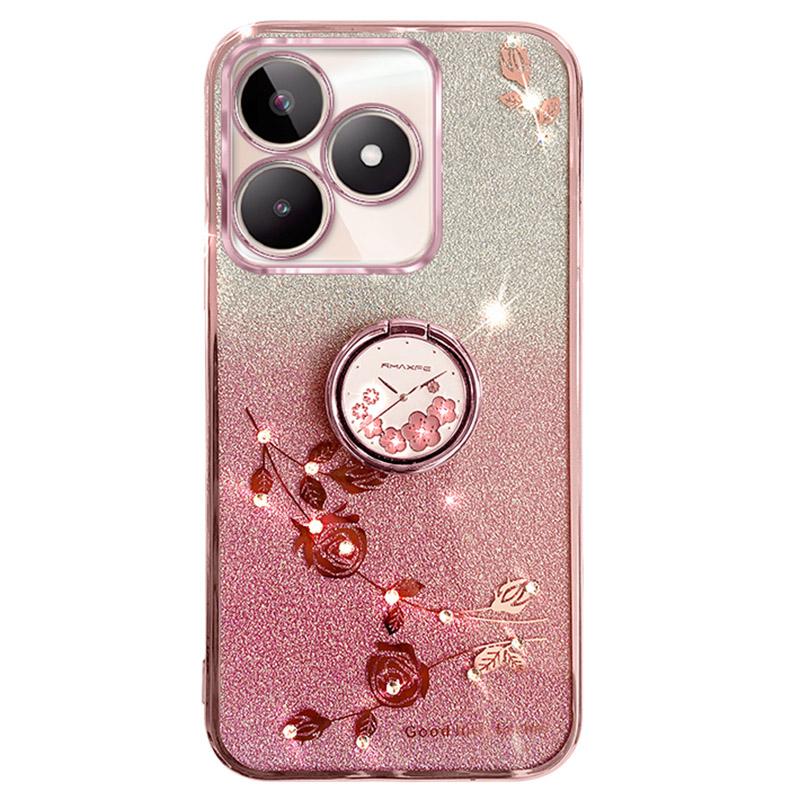 KADEM For Xiaomi Redmi 13 5G/13 4G/Poco M6 4G Kickstand Case Rhinestone Soft TPU Phone Cover