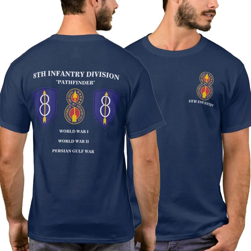 

8th Infantry Division Pathfinder TShirt 100 Cotton ONeck Short Sleeve Summer Casual Mens Tshirt Streetwear 4XL