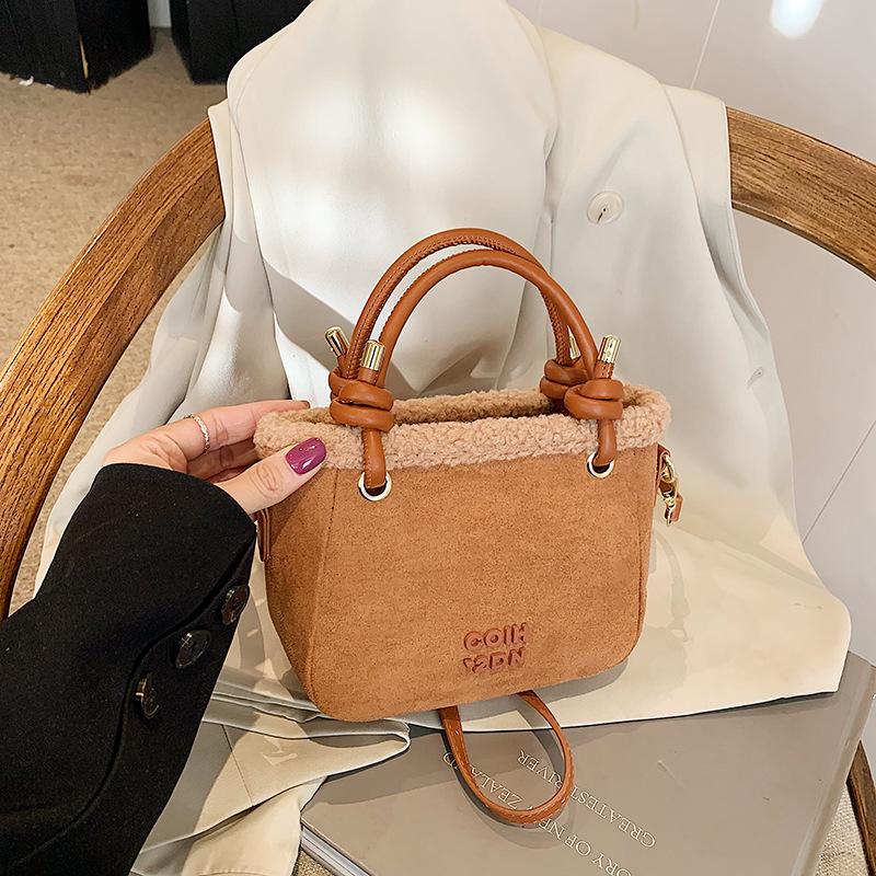 

Зимняя новая модная матовая маленькая сумка-корзина для овощей, портативная, на плечо, через плечо, женская сумка