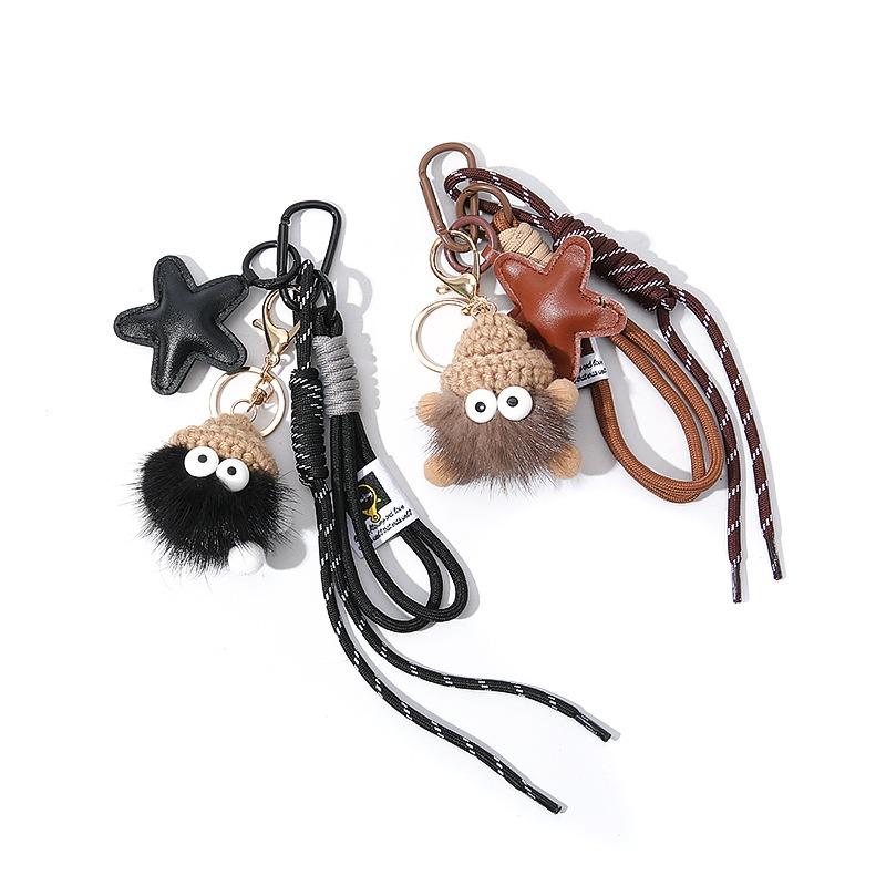 Small coal ball camera bag pendant bag pendant exquisite keychain DIY doll degree small hairball