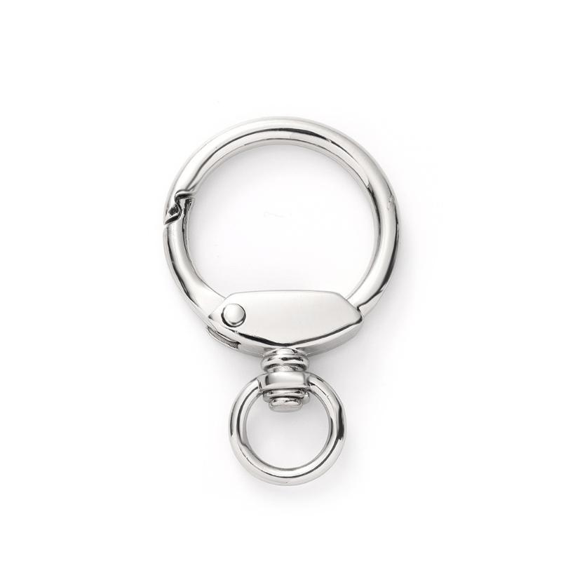 Swivel Clasps Keychain, Key Ring Holder With Spring Open Ring For Home Car Keys Backpack Organization Men'S Keychain