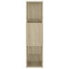 Bookshelf Room Divider Sonoma Oak 60 X 24 X 94 Cm Wood Based Material