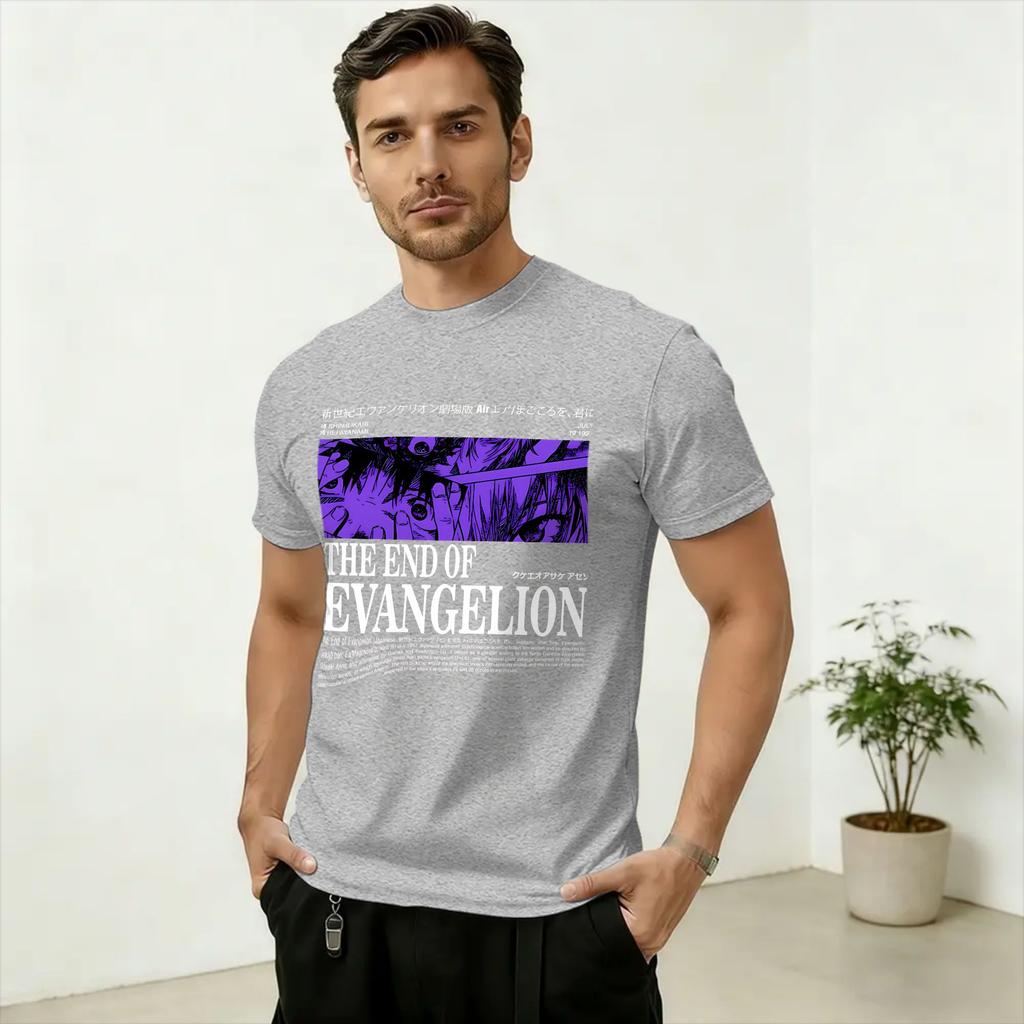 Unisex Evangelions EVA T Shirt 100 Cotton Clothing Vintage Short Sleeve Round Neck Tee Shirt Plus Size TShirts
