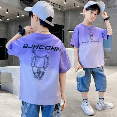 Sommer-Sportanzug für Jungen mit kurzärmeligem T-Shirt, koreanische Version