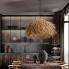JOYINLED Japanese Retro Rattan Pendant Light, Brown 40/50/60cm Hand-Woven Rattan Chandelier for Dining Room Kitchen Bedroom Lamo
