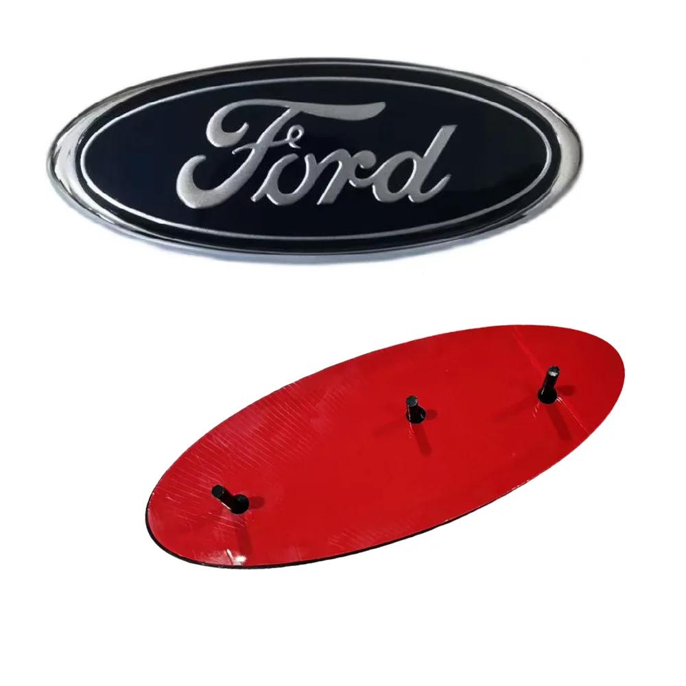 

New 2026 Car Sticker 23*9CM Car Front Hood Bonnet Badge Metal Grille Emblem Rear Trunk Sticker For 2006-2014 Ford Transit