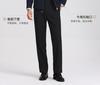Langdeng Men's Comfortable Pure Cotton Business Executive Collar Straightening Jacket Coat