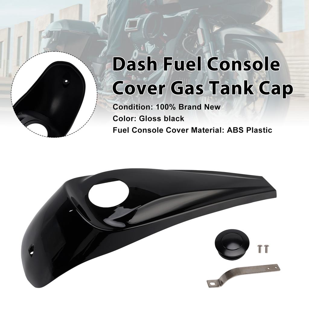 Dash Fuel Console Cover Gas Tank Cap For Touring Electra Road Glide 08-23