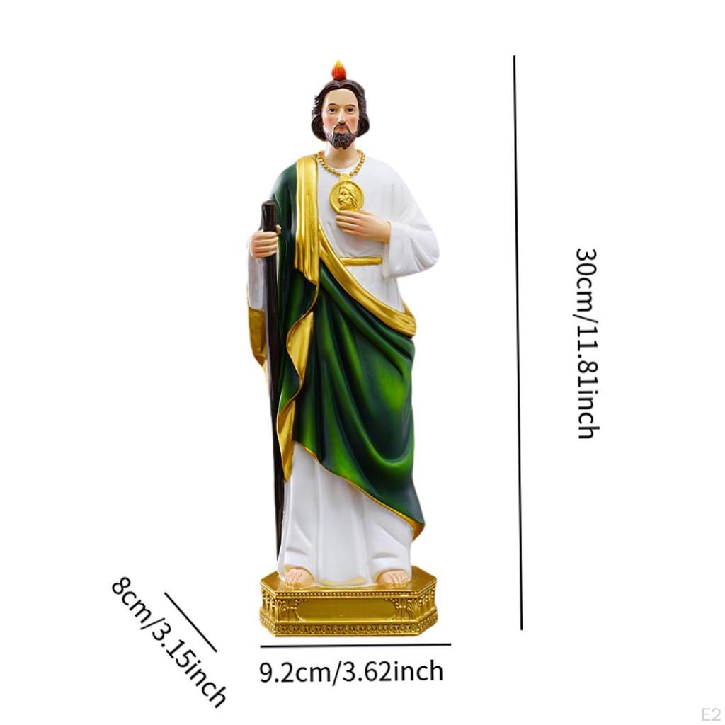Saint Jude Statue Gift for Believers,Home Decoration,Collection Novelty ST Holy Figurine,Resin