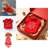 Pet Clothes Christmas Sweater With Plush Fabric For Small Dogs Winter Warmth