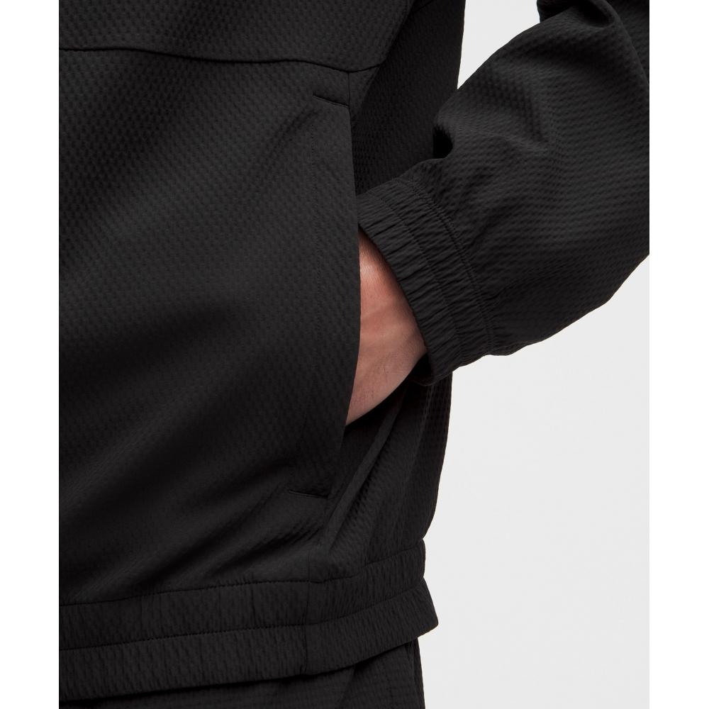 Lululemon License To Train Textured Full Zip Blk