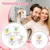 Valentinsdag Lommeklem Hjerte Med Gratulasjonskort, Gaver for Distanseforhold, Gaver til Kjæreste Kjæreste, Jeg Elsker Deg Gave Til Ham Hende