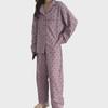 Spring Korean Love Print Long-Sleeve Pajamas