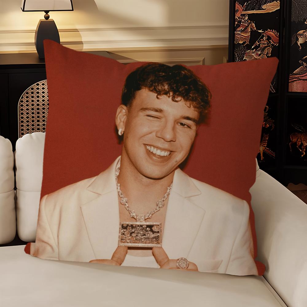 Hot Singer Q-Quevedo Buenas Noches Sofa Living Room Bedroom Headboard Backrest Cushion Square Cushion Nap Time Pillow Case