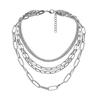 Multilayer  Women Lady Alloy Clavicle Choker Necklace Charm Chain Jewelry