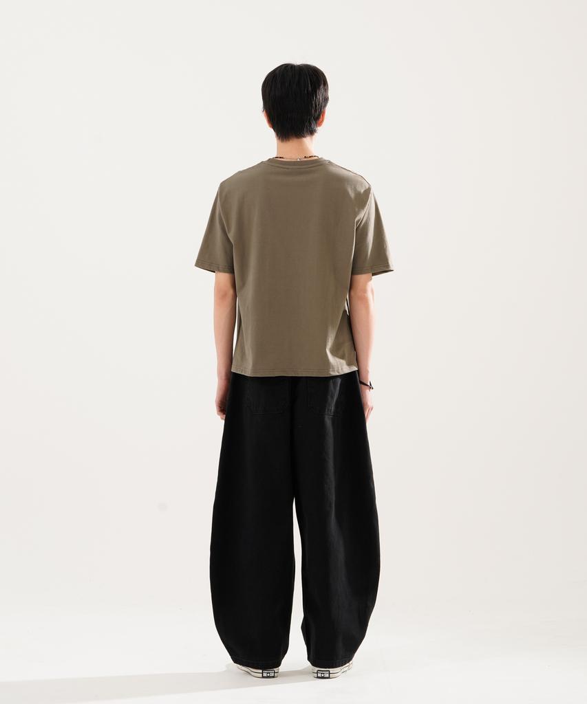 JEMUT Skill Washed Balloon Pants 3-Piece Set Black Nslp2611