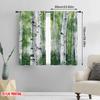 2pcs,2D plane printing Minimalist Curtains Birch Haven Versatile Polyester (without rod) Home Decor Ldeal for Bedroom Living