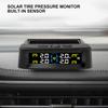 Zonne-energie TPMS Auto Bandenspanning Alarm Monitor Intelligente Auto Beveiligingsalarm Digitale Bandenspanning Temperatuur Waarschuwing