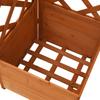 Vidaxl Corner Garden Planter with Trellis, 40X40X150 Cm, Fir