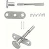 2-Piece Set Spring-Loaded Stainless Steel 6mm Head Door Raising Adjustment Rod Locks Hardware for Doors