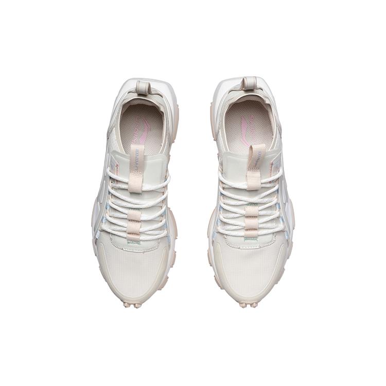 Li Ning Running Shoes Women's Low top White Apricot AGCR102-1