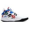 Nike Team Hustle D 9 Abrasion Resistant Breathable Mid Top Performance Basketball Shoes Black White Blue CW5815-100