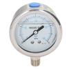 Pressure Gauge Stainless Steel Vibration Resistant Oil Manometer 1 4in NPT Bottom Connection 0 4Mpa