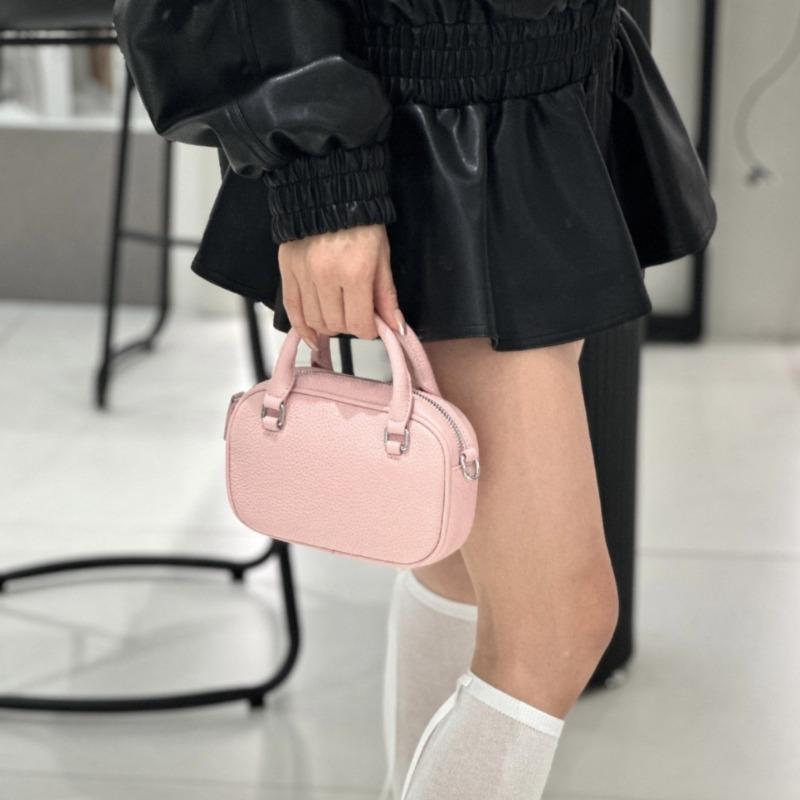 Bowlingtas, Boston Echte Leren Handtas, Niche Enkelvoudige Schouder Crossbody Tas